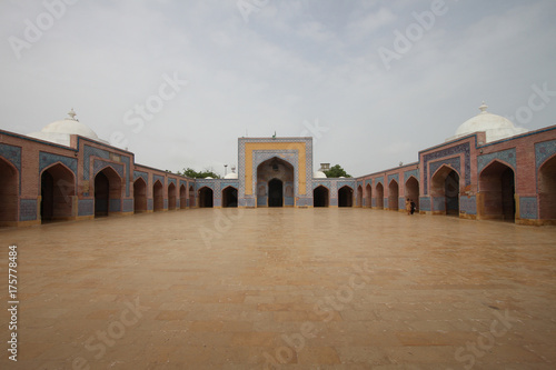 Courtyard of Shah Jahan Mosque in Thatta