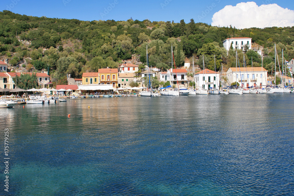 Amazing View of Village of Frikes, Ithaca,  Ionian island, Greece