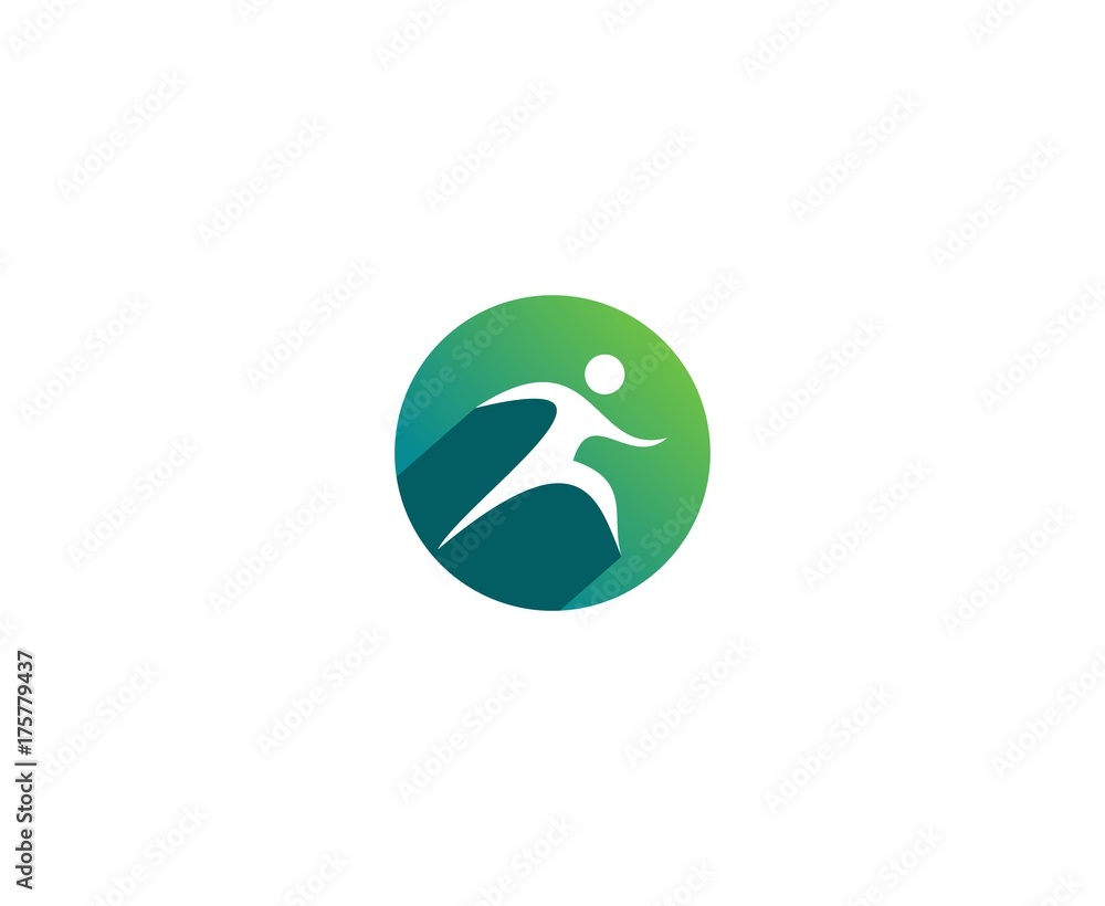 Running men logo