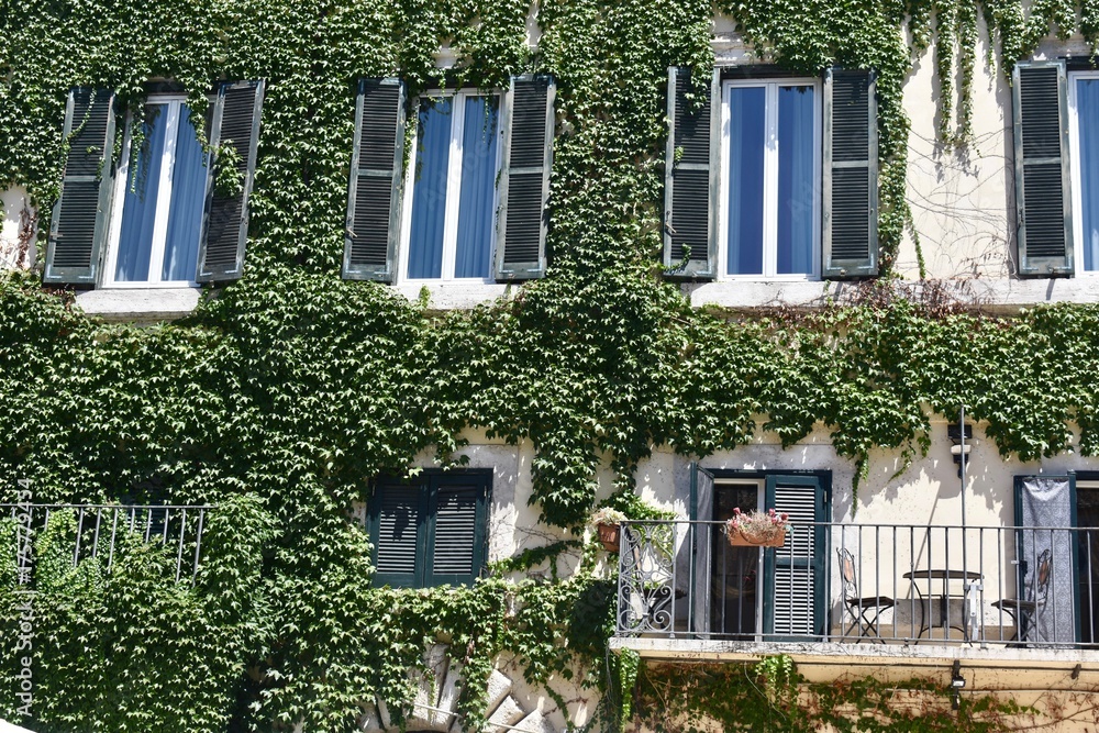Cutest of Balconies seen in Rome, Italy