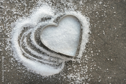 Kosher Salt in a Heart Shape