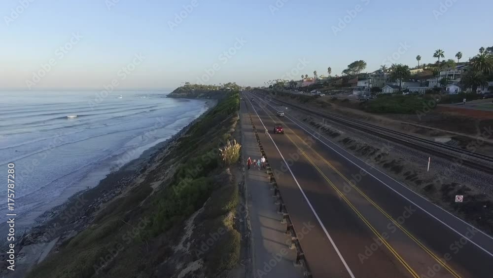 Pacific Coast Highway in Encinitas California Pacific Coast Highway in Encinitas California