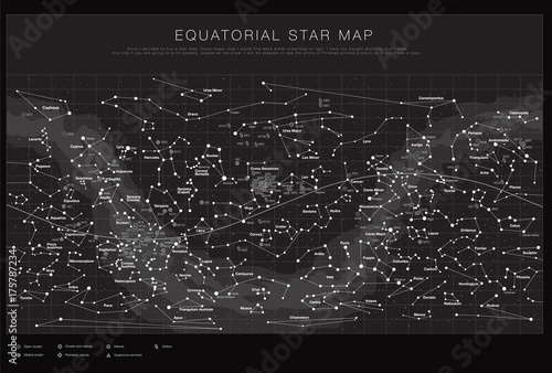 High detailed sky maps vector set photo