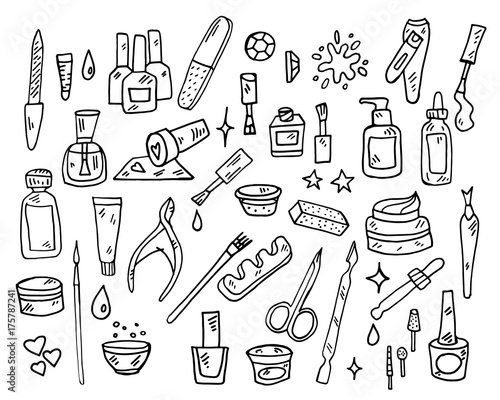 Nail Beauty Spa Manicure Vector Icon