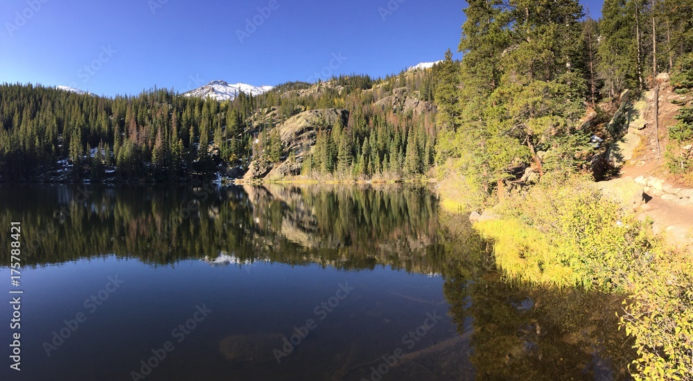 Bear lake in Rocky Mountain National Park, Colorado