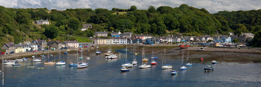 Old Fishguard Harbour in Dyfed, Wales