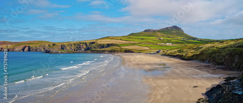 Canvas Print Whitesands Bay in Pembrokeshire, Wales, UK