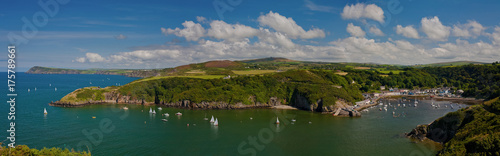 Old Fishguard Harbour in Dyfed, Wales photo