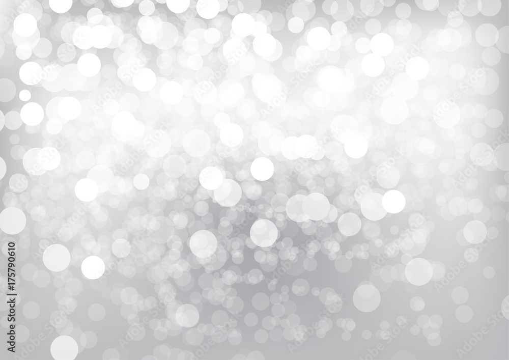 Silver bokeh festive background, Abstract design for Marry Christmas and Happy new year Silver bokeh festive background, Abstract design for Marry Christmas and Happy new year