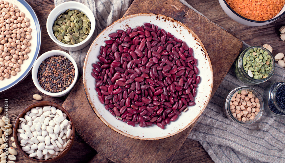 Various dry legumes