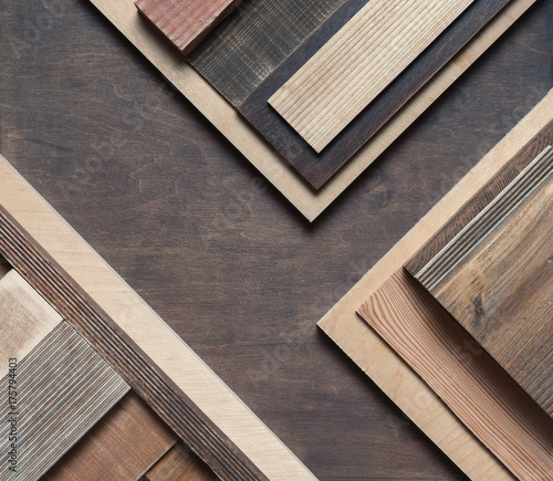 Abstract wood block background