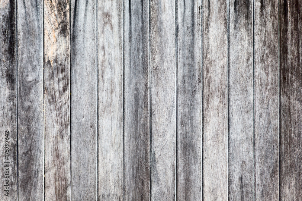 Closeup of an aging unpainted timber plank wall. Closeup of an aging unpainted timber plank wall.