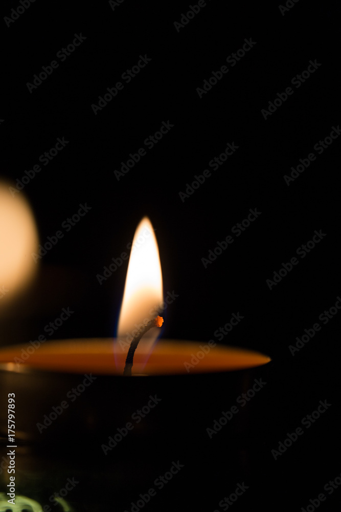 Many burning candles with shallow depth of field Many burning candles with shallow depth of field