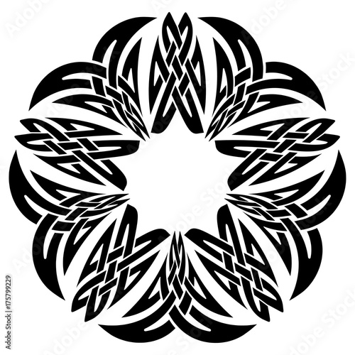 Celtic pattern. Element of Scandinavian or Celtic ornament