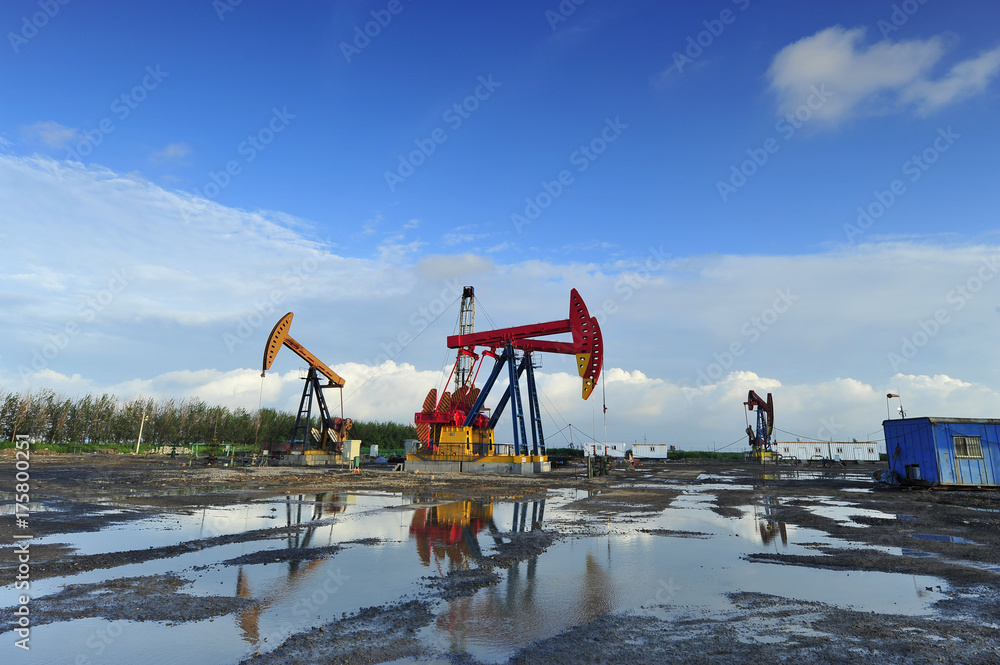 Fototapeta premium The oil pump