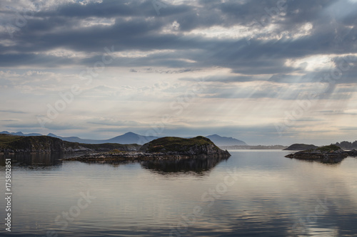 Beautiful view on norwegian fjords