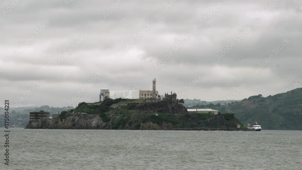 The historical Alcatraz Island at San Francisco, United States The historical Alcatraz Island at San Francisco, United States