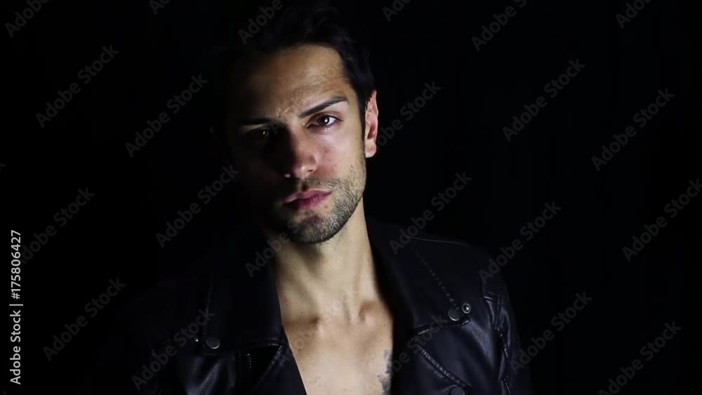 Sexy vampire posing before his transformation Sexy vampire posing before his transformation
