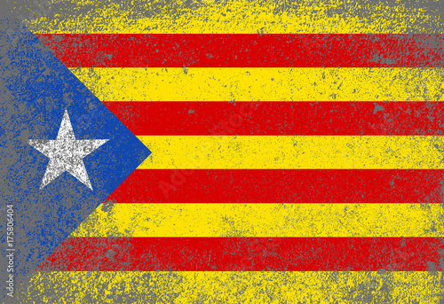 Grunge Catalan Flag