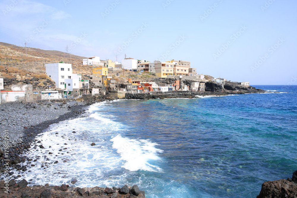 Scenic seaside on Tenerife Island, Canary Islands, Spain