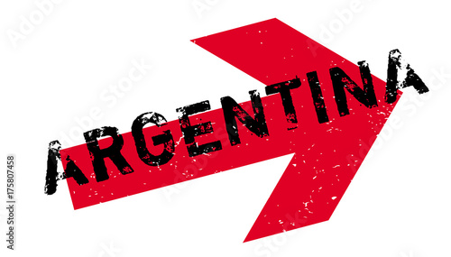 Argentina rubber stamp. Grunge design with dust scratches. Effects can be easily removed for a clean, crisp look. Color is easily changed.