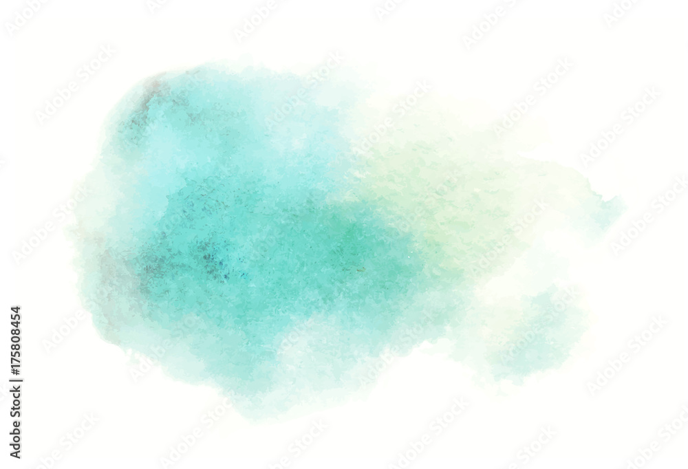 blue watercolor splash vector painted water color background - obrazy, fototapety, plakaty 
