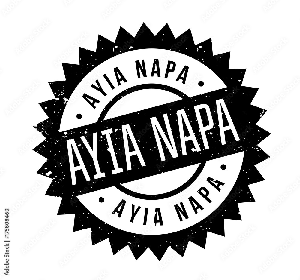 Ayia Napa rubber stamp. Grunge design with dust scratches. Effects can be easily removed for a clean, crisp look. Color is easily changed. Ayia Napa rubber stamp. Grunge design with dust scratches. Effects can be easily removed for a clean, crisp look. Color is easily changed.