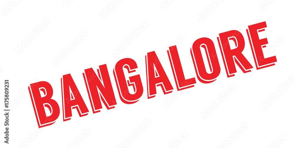 Bangalore rubber stamp. Grunge design with dust scratches. Effects can be easily removed for a clean, crisp look. Color is easily changed. Bangalore rubber stamp. Grunge design with dust scratches. Effects can be easily removed for a clean, crisp look. Color is easily changed.