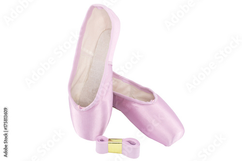 Wallpaper Mural Pink ballet pointe on white background Torontodigital.ca