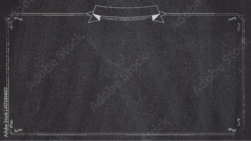 Wide menu retro blackboard background widescreen