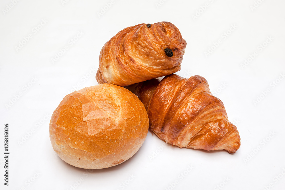 hard roll and croissant