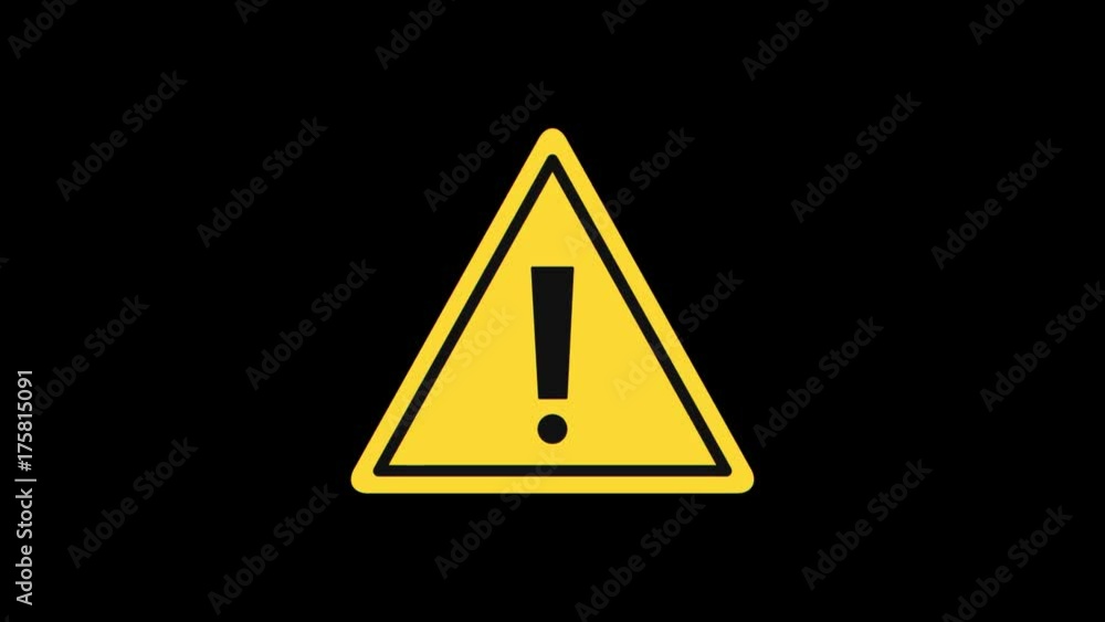 Set Warning Signs Glitch Effect Set Warning Signs Glitch Effect