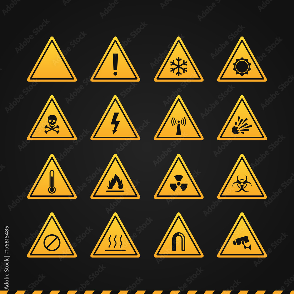 Set Warning Signs Set Warning Signs