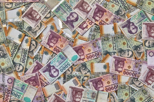 Banknotes Background, Hungarian Forints