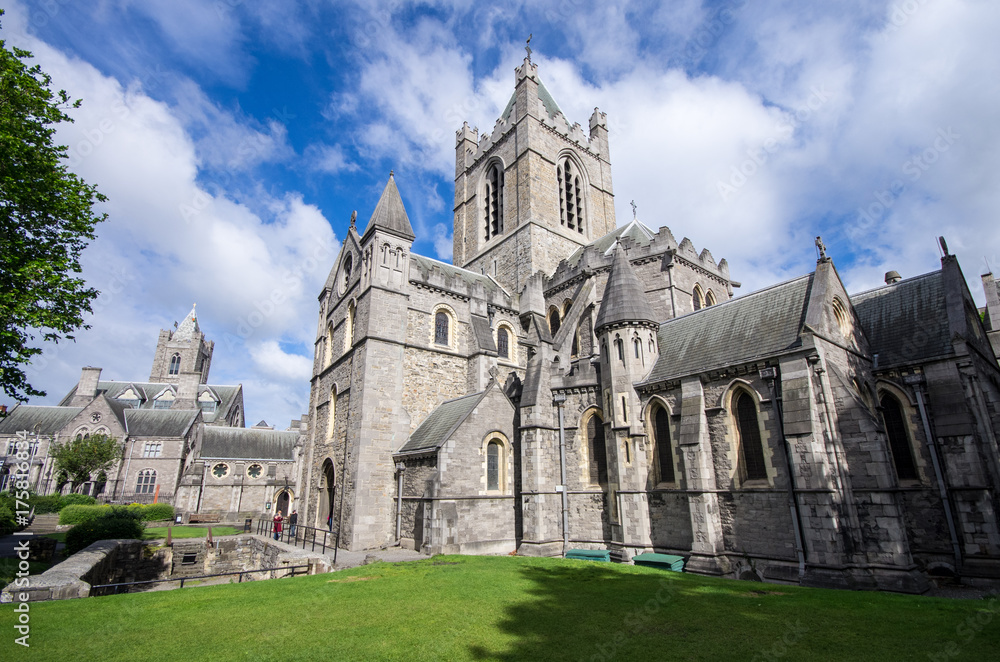 Obraz premium Irlandia Wakacje - Christ Church w Dublinie