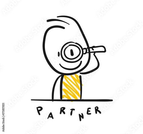 Strichfiguren / Strichmännchen: Suche Partner. (Nr. 118)