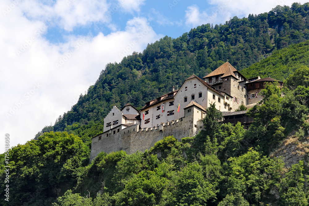 Medieval castle in Vaduz, Liechtenstein