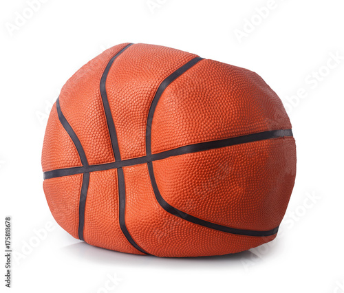 deflated basketball ball photo