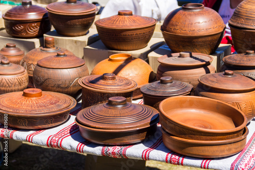 Clay pottery ceramic for sale on the market