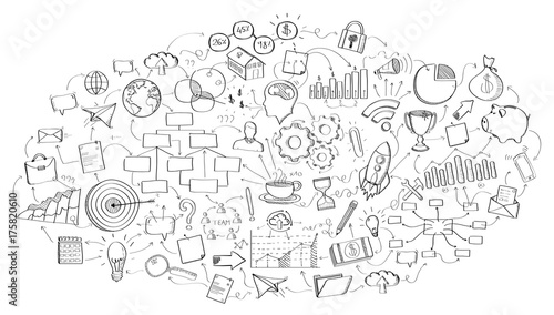 Hand drawn vector project presentation