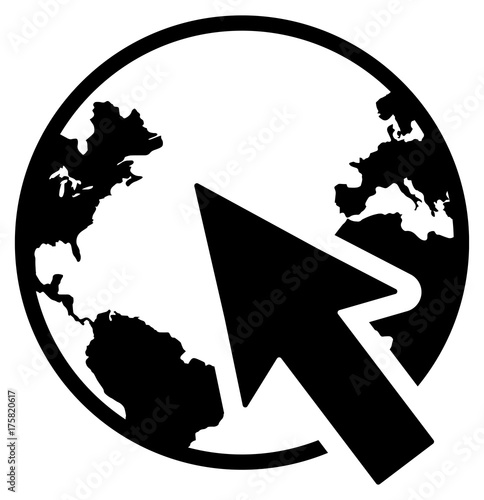 Black web vector icon