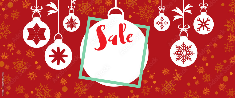 Naklejka premium Christmas card template