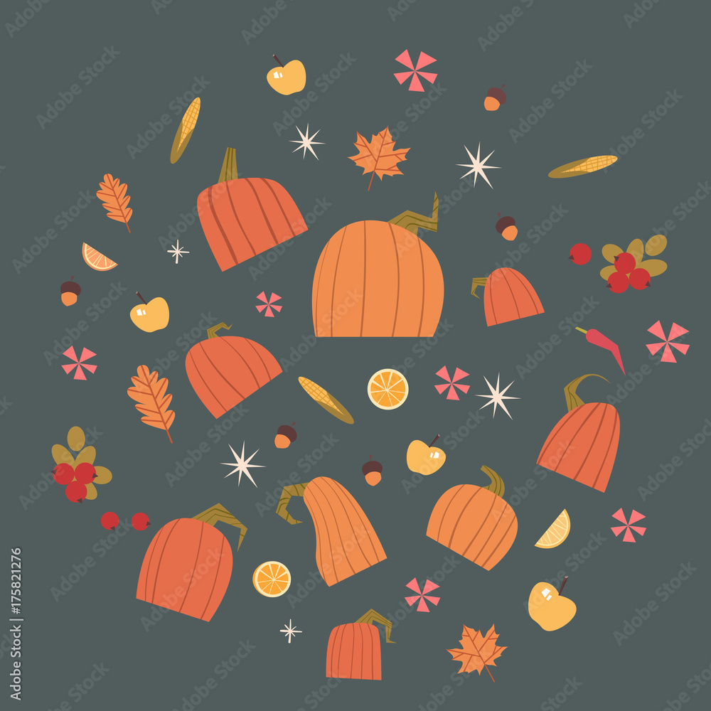 Pumpkins set Pumpkins set