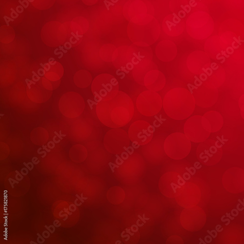 Red Bokeh for Christmas and Valentine day