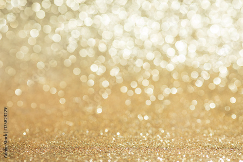 Abstract golden glitter background