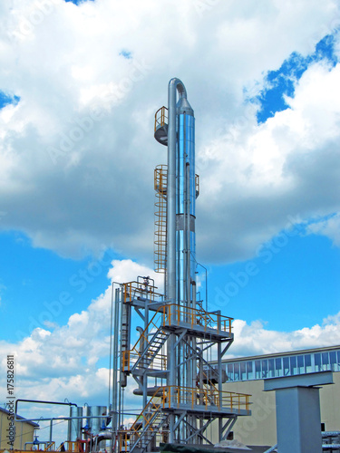 Technological installation, construction on a woodworking plant. 