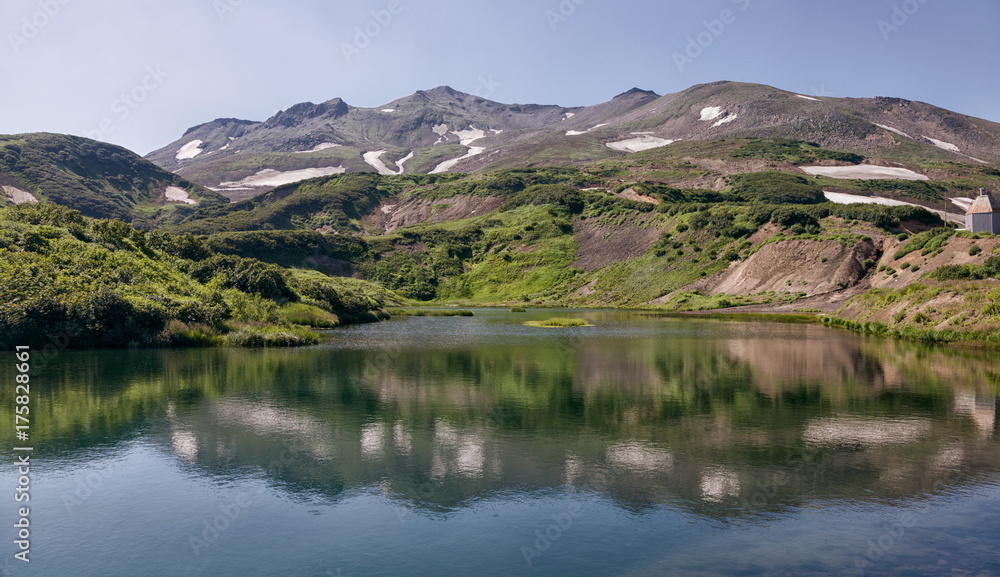 Nature of Kamchatka (mountains, volcanoes, ocean)