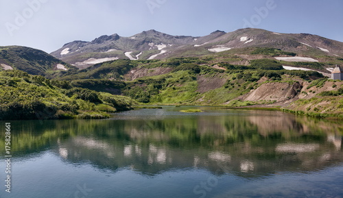 Nature of Kamchatka (mountains, volcanoes, ocean)