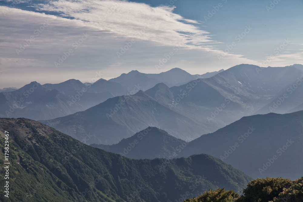 Fototapeta premium Nature of Kamchatka (mountains, volcanoes, ocean)