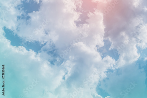 sun and cloud background with a pastel colored 